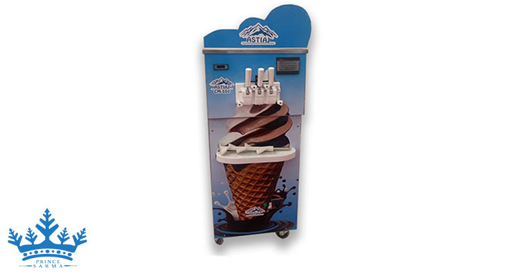دستگاه بستنی ساز قیفی نیکنام مدل دلارام تک فاز اینورتر دار
