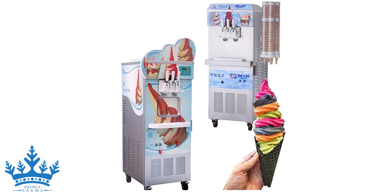 دستگاه بستنی ساز قیفی نیکنام مدل سه فاز پمپی